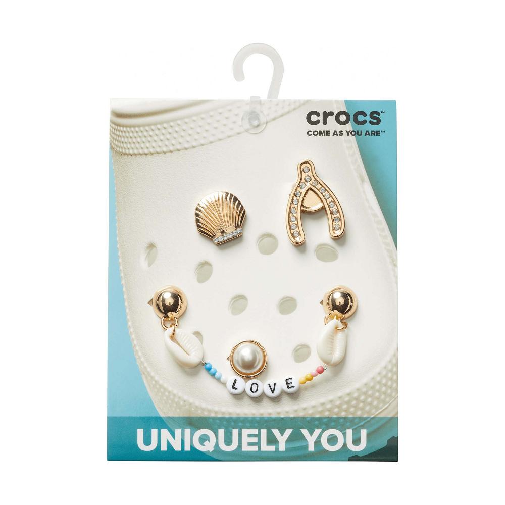 Multicolor Men's Crocs Elevated Gold 5-Pack Jibbitz Charms | NZ 1129AHKP
